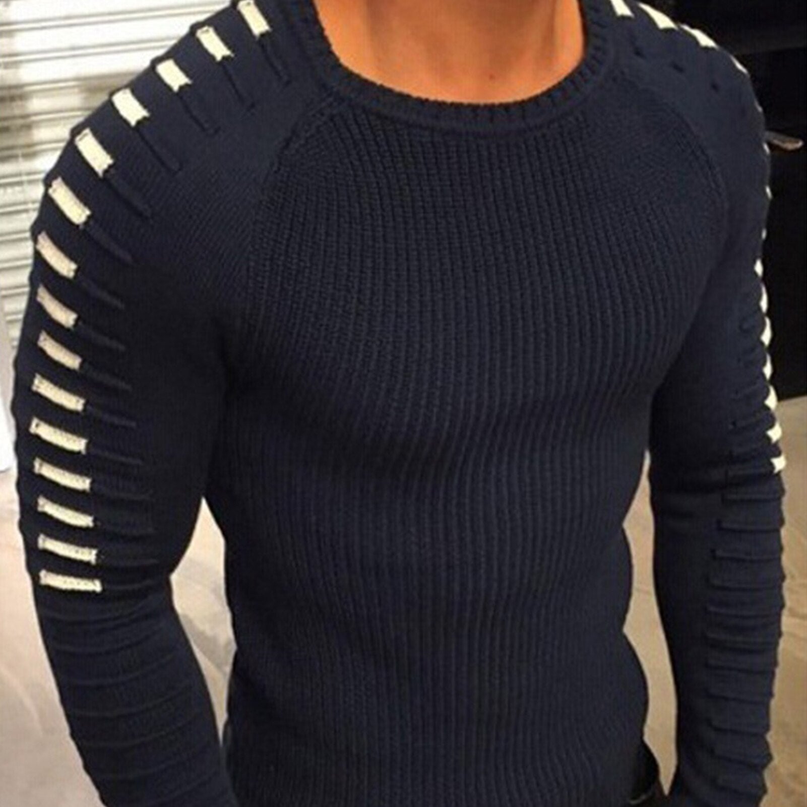 2020 Winter Autumn Sweaters Men Casual O-Neck Slim Cotton Knitted Mens Sweaters Pullovers Men Brand Clothing Slim Warm Keeping