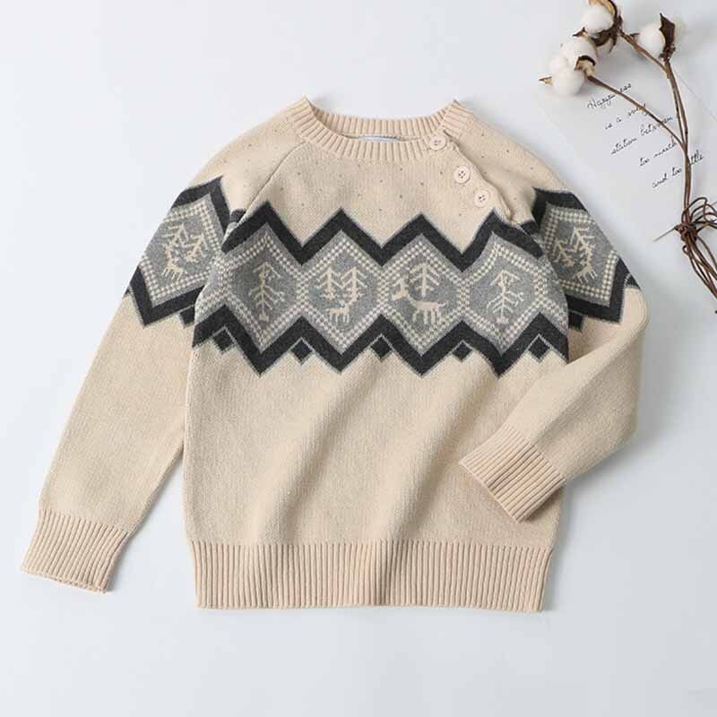 Children's Sweater Cartoon Bear Girls And Boys Kint Sweaters Autumn Winter Baby Warm Wool Tops for Kids Clothes pullover Sweater