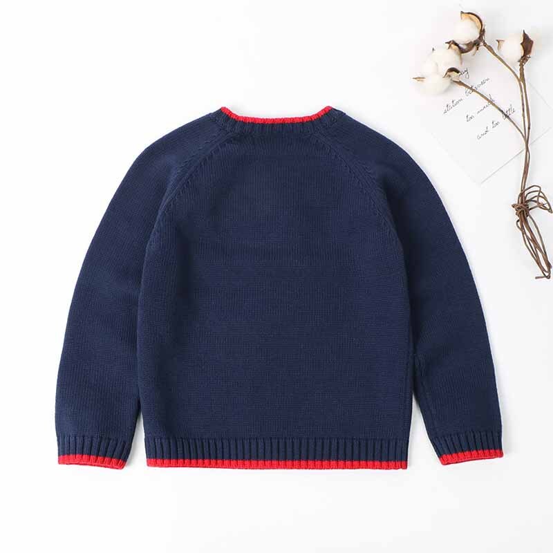 Children's Sweater Cartoon Bear Girls And Boys Kint Sweaters Autumn Winter Baby Warm Wool Tops for Kids Clothes pullover Sweater