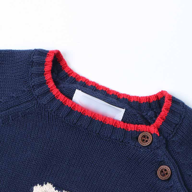 Children's Sweater Cartoon Bear Girls And Boys Kint Sweaters Autumn Winter Baby Warm Wool Tops for Kids Clothes pullover Sweater