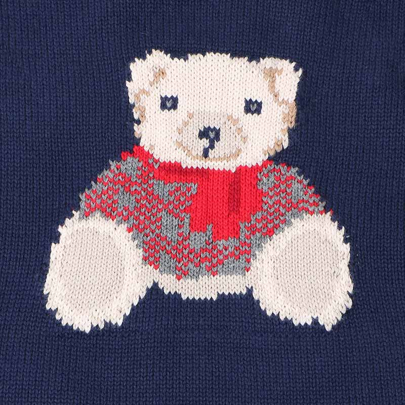 Children's Sweater Cartoon Bear Girls And Boys Kint Sweaters Autumn Winter Baby Warm Wool Tops for Kids Clothes pullover Sweater