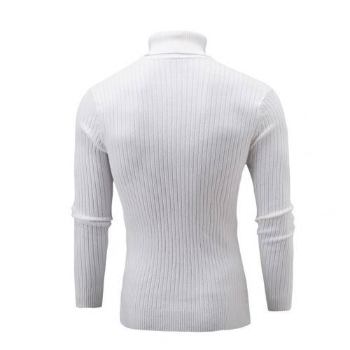 Fashion Men Turtleneck Solid Color Long Sleeve Knitted Sweater Pullover Top Sweater Men 2020 Winter Clothes Sweater For Men mens