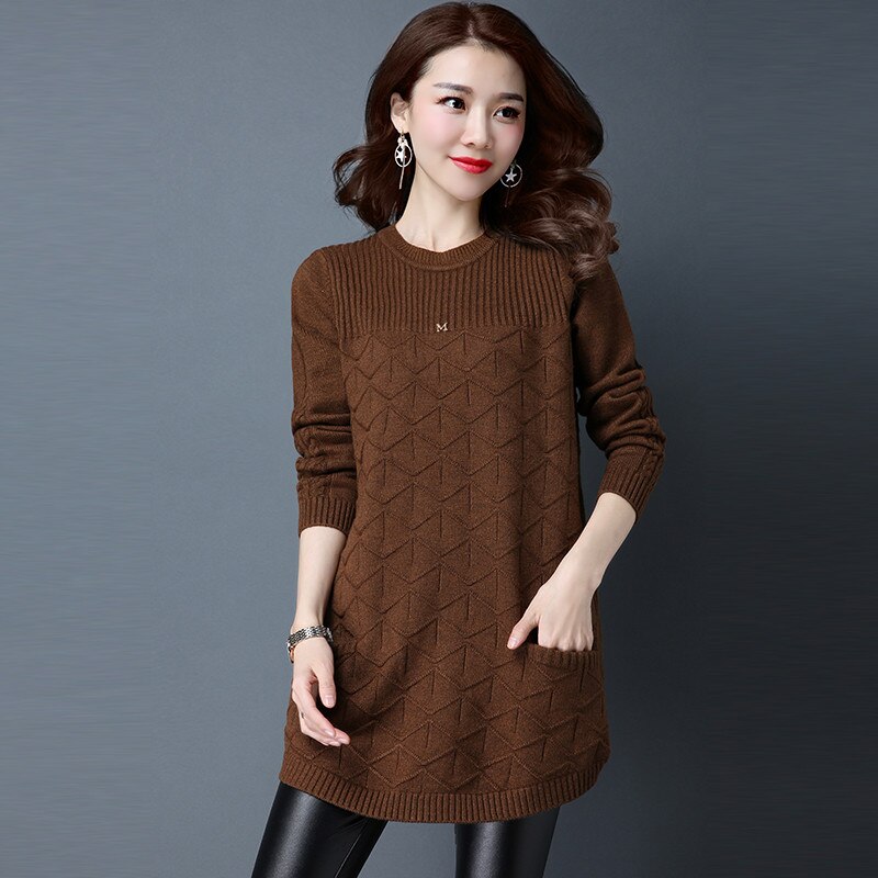 Loose Sweaters Women 2020 Spring Autumn Bottoming Shirt Pullover Sweaters Winter Plus Size 4XL Knit Female Tops Outerwear J85