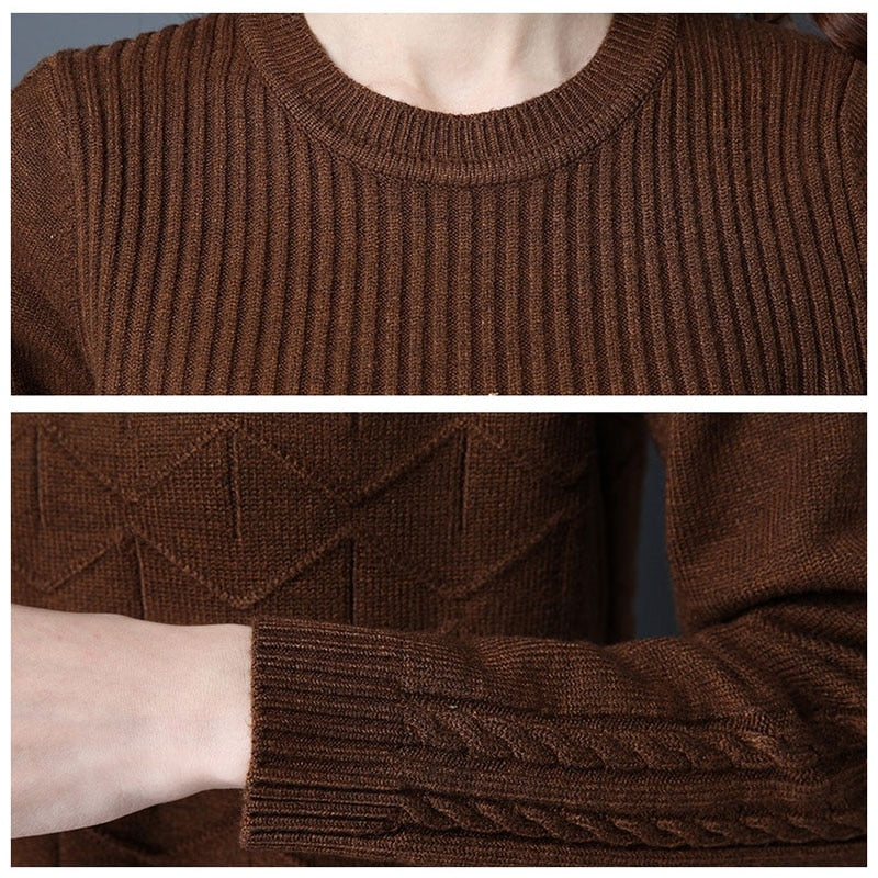 Loose Sweaters Women 2020 Spring Autumn Bottoming Shirt Pullover Sweaters Winter Plus Size 4XL Knit Female Tops Outerwear J85