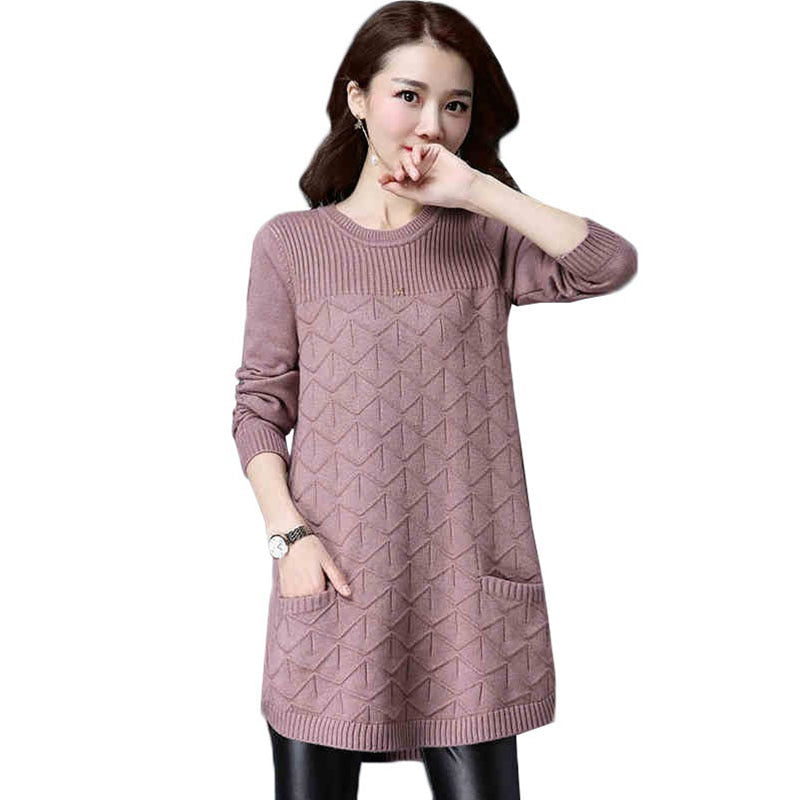 Loose Sweaters Women 2020 Spring Autumn Bottoming Shirt Pullover Sweaters Winter Plus Size 4XL Knit Female Tops Outerwear J85
