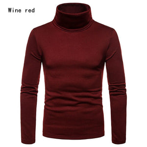 New Men's Winter Warm Cotton High Neck Pullover Jumper Sweater Tops Mens Turtleneck Fashion