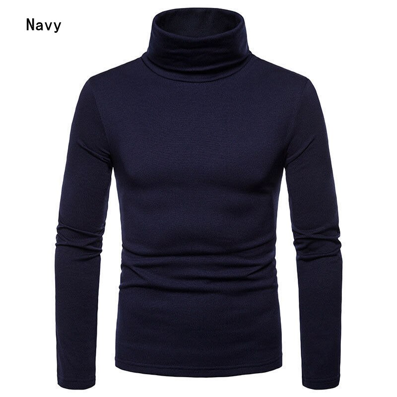 New Men's Winter Warm Cotton High Neck Pullover Jumper Sweater Tops Mens Turtleneck Fashion