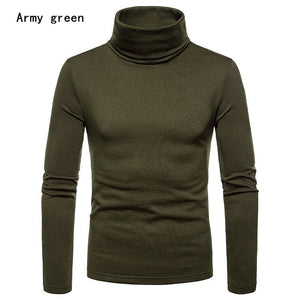 New Men's Winter Warm Cotton High Neck Pullover Jumper Sweater Tops Mens Turtleneck Fashion