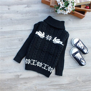 Toddler clothes Baby Kids Warm Sweater Children Knitted Pullovers Winter Autumn Loose Top Girls Boys Solid baby winter clothes