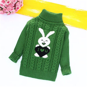 Toddler clothes Baby Kids Warm Sweater Children Knitted Pullovers Winter Autumn Loose Top Girls Boys Solid baby winter clothes