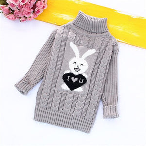 Toddler clothes Baby Kids Warm Sweater Children Knitted Pullovers Winter Autumn Loose Top Girls Boys Solid baby winter clothes