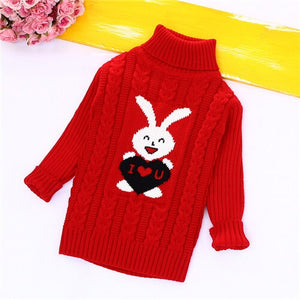 Toddler clothes Baby Kids Warm Sweater Children Knitted Pullovers Winter Autumn Loose Top Girls Boys Solid baby winter clothes