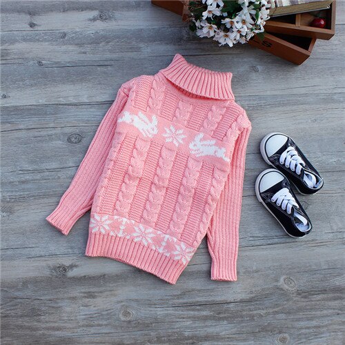 Toddler clothes Baby Kids Warm Sweater Children Knitted Pullovers Winter Autumn Loose Top Girls Boys Solid baby winter clothes