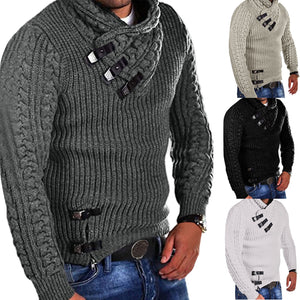 Winter Warm Turtleneck Sweater Men Tricot Pull Homme Casual Pullovers Male Outwear Slim Knitted Sweater Solid Jumper Pull Homme